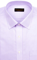 Wilkes and Riley Tailored Fit Purple Stripe Spread Collar Supima® Cotton Non-Iron Twill Dress Shirt