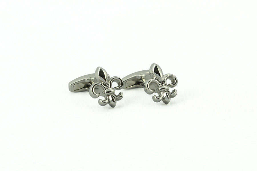 Silver Fleur de Lis Cufflinks