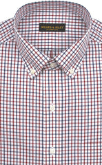 Wilkes & Riley Red & Navy Tattersdall Button down