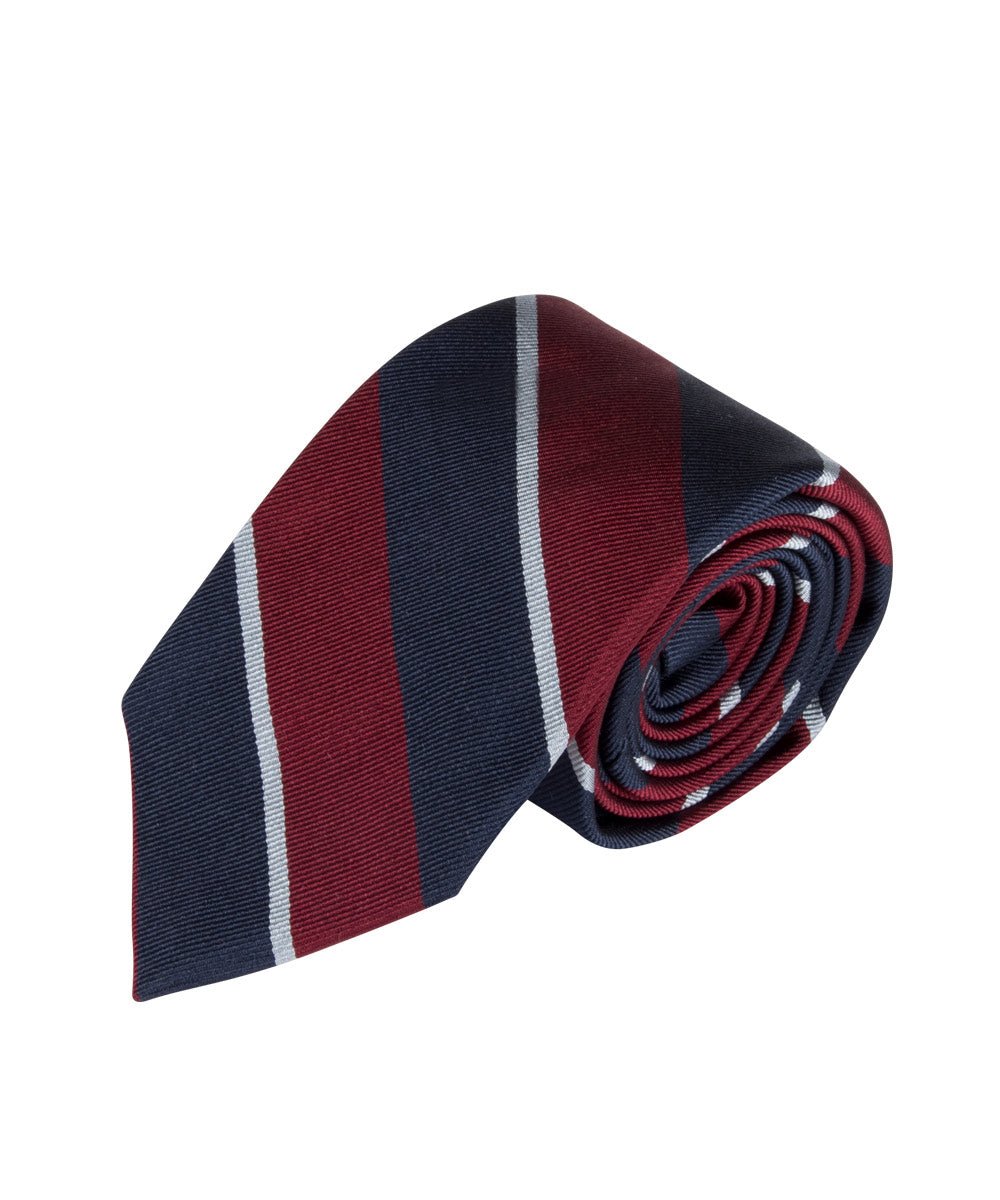 Red, Navy & White Repp Stripe (Long) - Wilkes & Riley, LLC