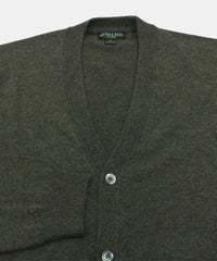 Wilkes & Riley 100% Cashmere Cardigan Sweater W/ Loro Piana Yarn - Brown