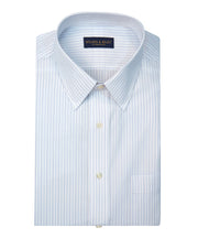 Tailored Fit Alternating Stripe Point Collar Supima® Cotton Non - Iron Broadcloth Dress shirt - Wilkes & Riley, LLC