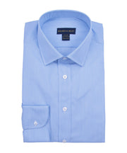 Tailored Fit Fineline Stripe w/ White Ground Spread Collar Dress Shirt - Wilkes & Riley, LLC