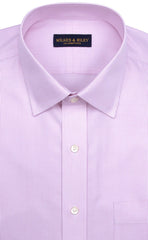 Tailored Fit Pink Stripe Spread Collar Supima® Cotton Non - Iron Twill Dress Shirt - Wilkes & Riley, LLC