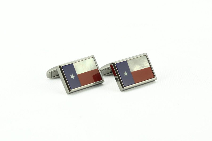 Texas Flag Rectangle Cufflinks - Wilkes & Riley, LLC