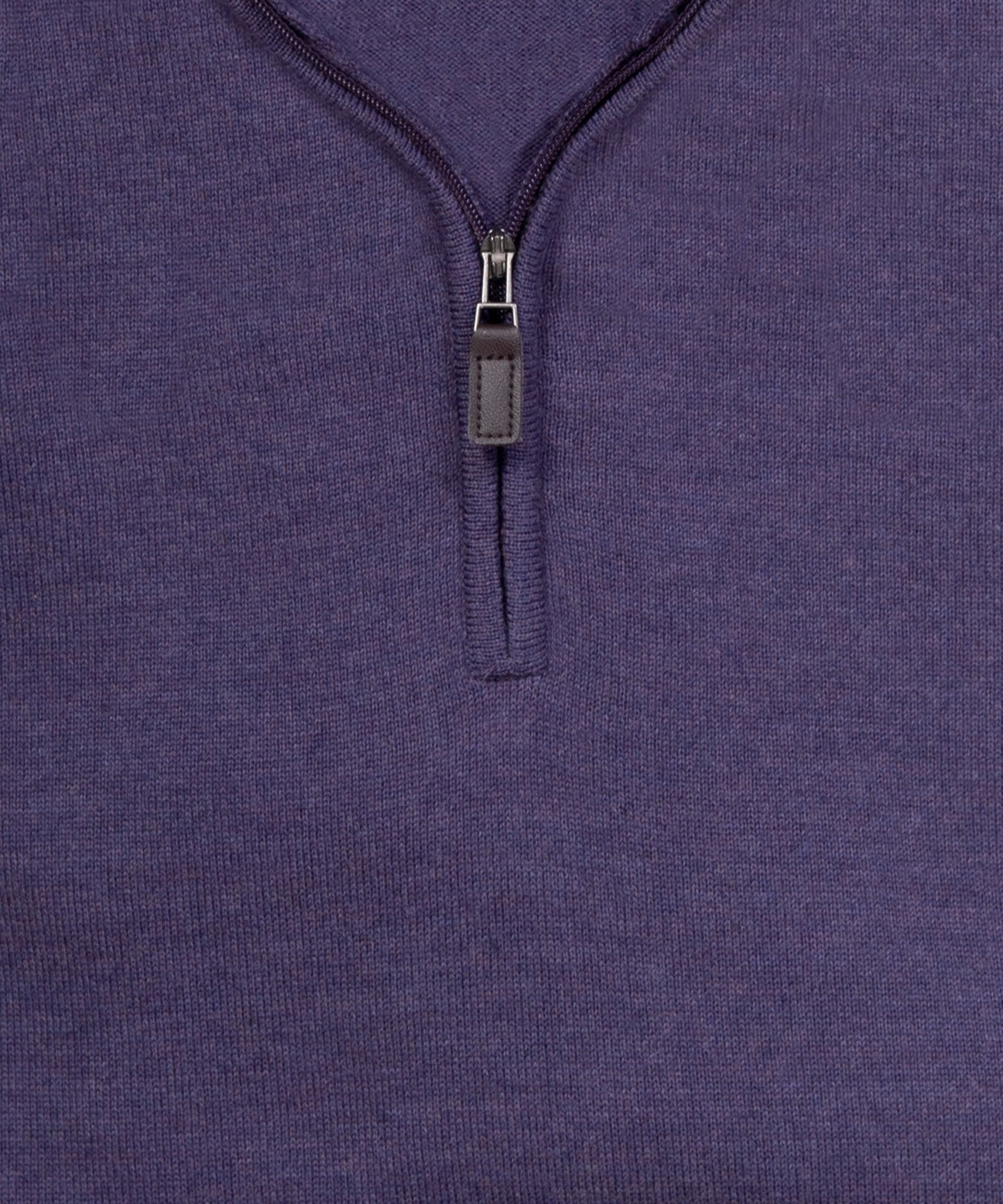 Ultra - fine Zegna Baruffa Half - Zip Merino Wool Sweater - Plum - Wilkes & Riley, LLC