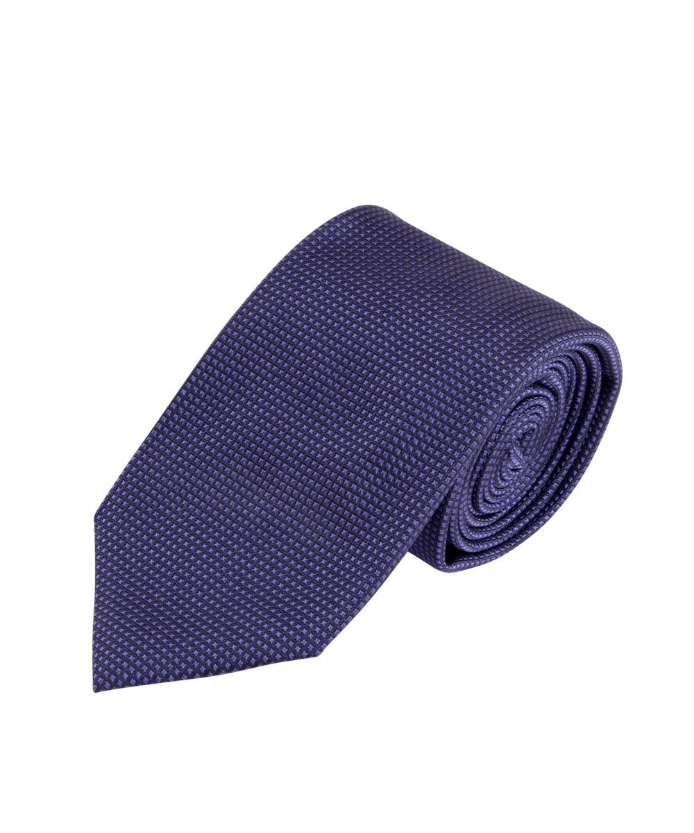 Violet Textured Solid Tie (Long) - Wilkes & Riley, LLC
