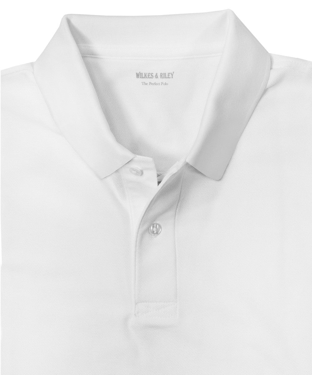 White Piqué Polo - Wilkes & Riley, LLC